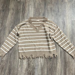Fringed sweater